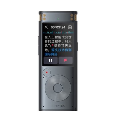 科大讯飞/iFLYTEK SR302Pro 录音外围设备 AI智能录音笔SR302Pro录音笔转文字 商品专业级 360°拾音 32G 星空灰 免费转写