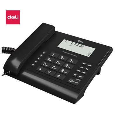 得力/deli 普通电话机 13550S 录音电话座机 设备带4G内存卡 办公电话机